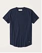 Moscow USA предлагает вам купить футболку Футболка Abercrombie Fitch темно-синего цвета с фирменной нашивкой. Модель 05491. Доставка по России, Москве и области, самовывоз
