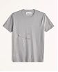 Moscow USA предлагает вам купить футболку Abercrombie Fitch серого цвета с элементами краски. Модель 05873. Доставка по России, Москве и области, самовывоз