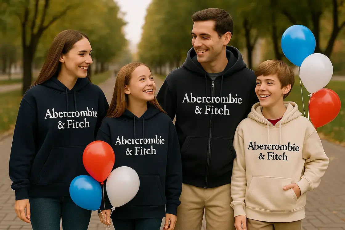 День народного единства Праздничное изображение моделей Abercrombie & Fitch ко Дню народного единства