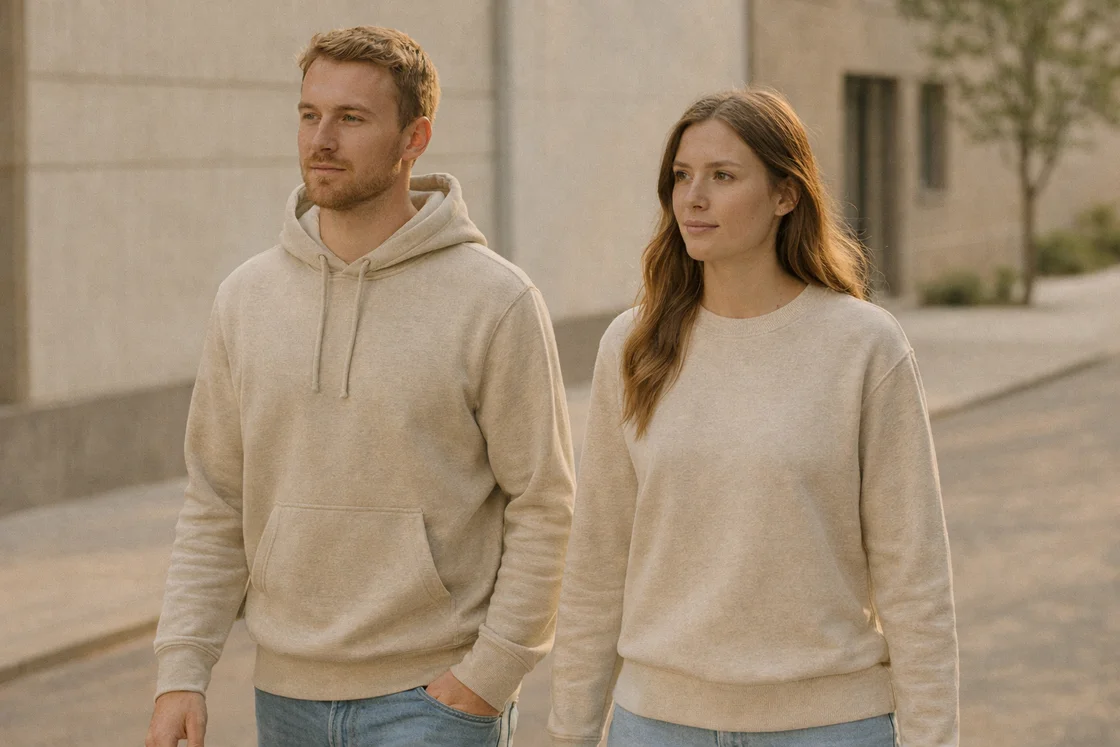 Качественные толстовки мужские и женские в премиальном повседневном стиле