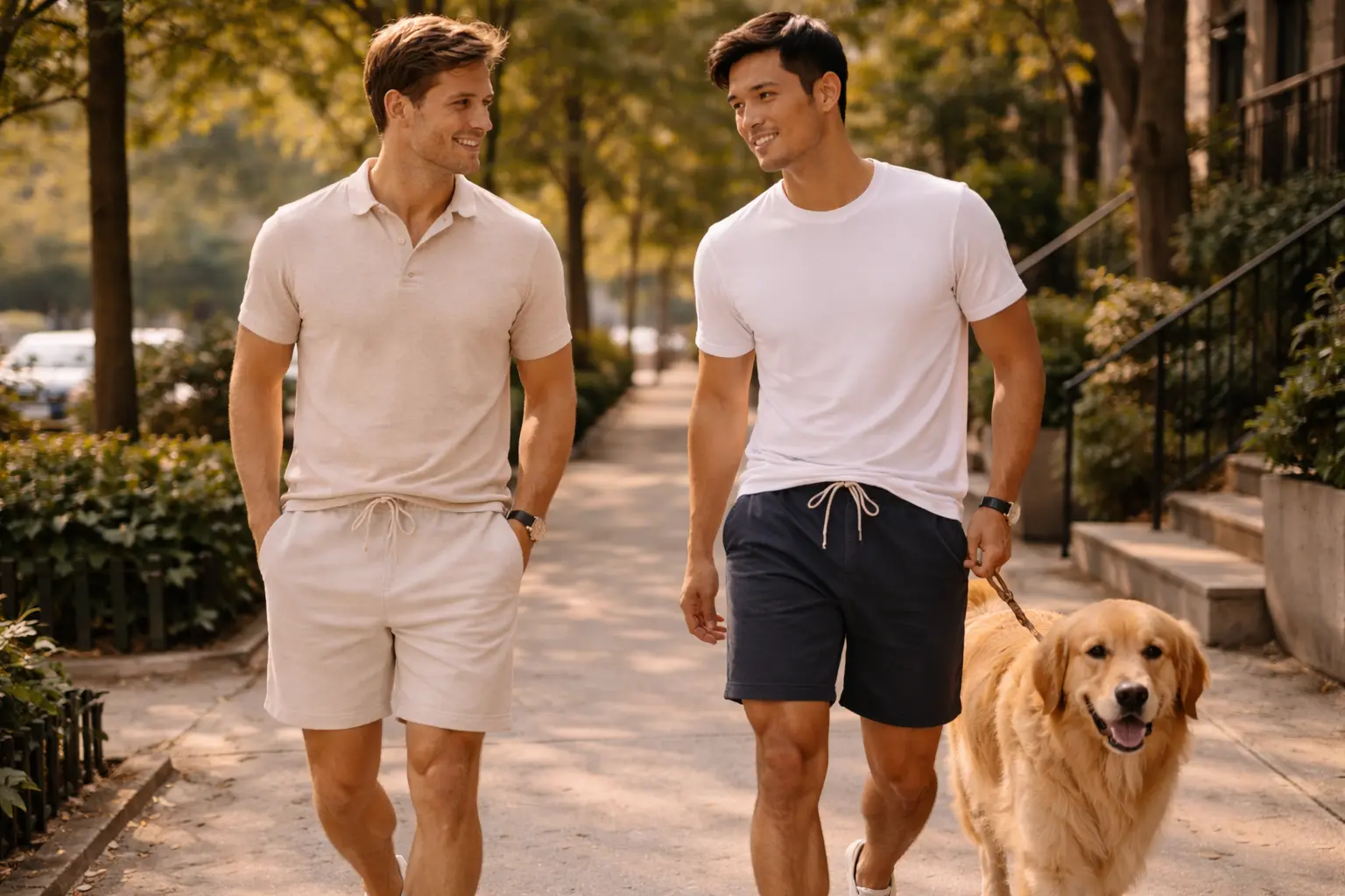 Мужские брендовые шорты для города в стиле Abercrombie и Hollister