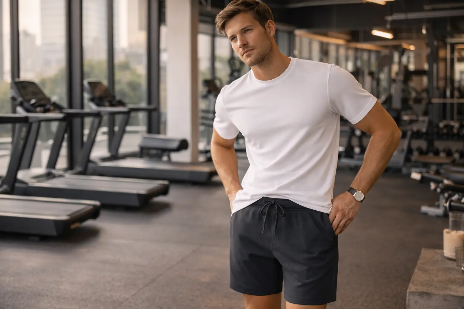 Брендовые мужские шорты для спорта и активного движения
