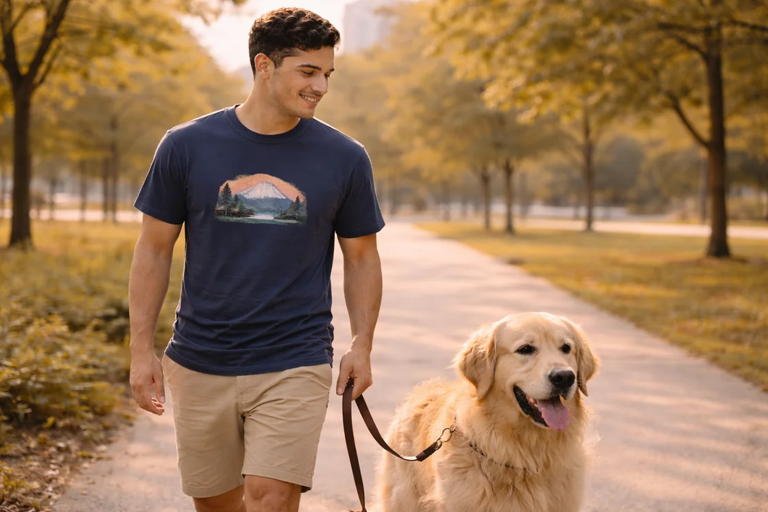 Качественная футболка с принтом: аккуратная печать и летний casual образ