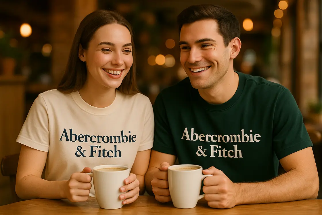 Модели в футболках Abercrombie & Fitch и Hollister