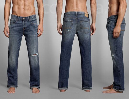 Пример джинсов классик стрейч от бренда Abercrombie & Fitch