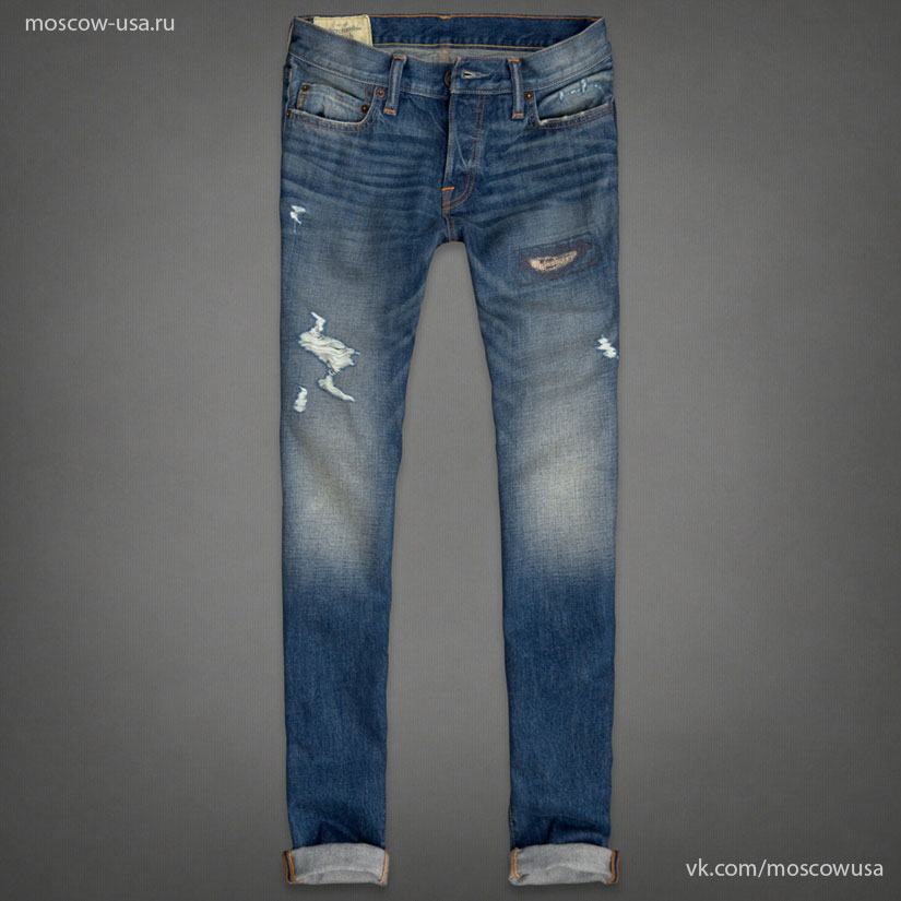 Качественное изображение мужских джинс Abercrombie & Fitch, Hollister