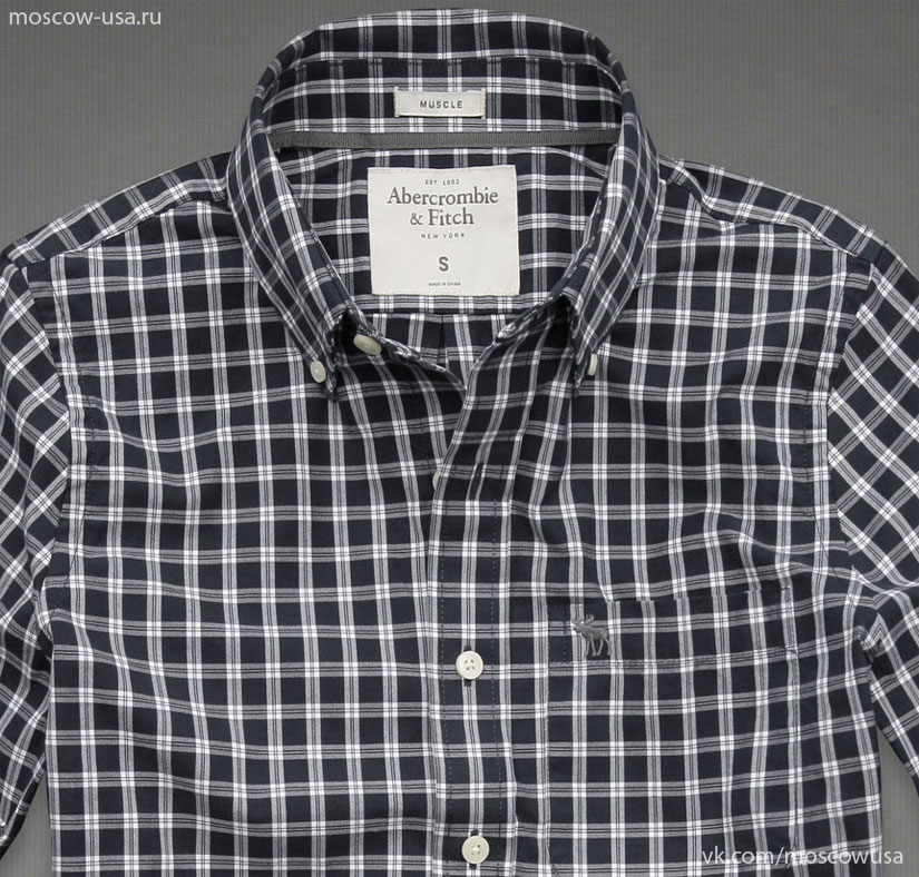 Качественное изображение мужских рубашек Abercrombie & Fitch, Hollister