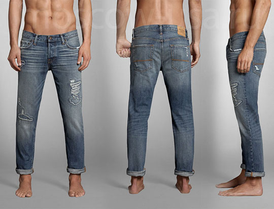 Пример джинсов скинни от бренда Abercrombie & Fitch