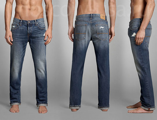 Пример джинсов слим стрейч от бренда Abercrombie & Fitch