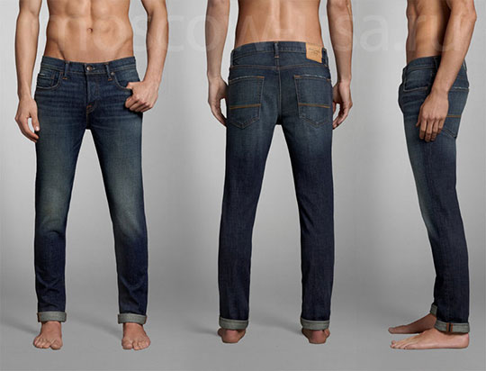 Пример джинсов супер скинни от бренда Abercrombie & Fitch