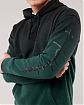 Moscow USA предлагает Вам купить мужскую толстовку с капюшоном Hollister зелено-черного цвета с фирменной надписью на груди и рукаве. Модель 06721. Доставка по России, Москве и области, самовывоз.
