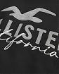 Moscow USA предлагает Вам купить мужскую толстовку с капюшоном Hollister черного цвета с нашитым серым логотипом 07114. Бесплатная доставка по России, Москве и области, самовывоз.