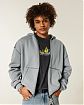 Мужская толстовка Hollister на молнии с термоподкладкой и капюшоном, серого цвета. Оригинальная модель, бесплатная доставка и примерка по России.