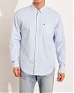 Moscow USA предлагает вам купить классическую рубашку Hollister синего цвета в белую вертикальную полоску. Модель 04433. Доставка по России, Москве и области, самовывоз