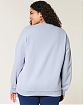 Moscow USA предлагает вам купить женский свитшот Hollister Oversized Gameday синего цвета с V-вставкой у горла и графическим рисунком. Модель 07946. Бесплатная доставка по России, Москве и области, самовывоз.