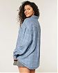 Женская фланелевая рубашка Hollister Oversized в бежевую клетку. Модель 07313. Подробное описание и цена товара. Бесплатная доставка по России, Москве и Области от Moscow USA