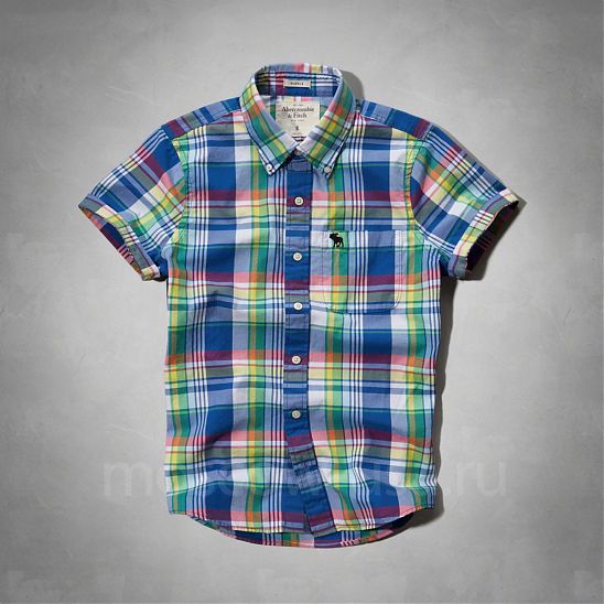 Moscow USA предлагает вам купить рубашку Abercrombie Fitch в разноцветную клетку. Модель 01197. Доставка по России, Москве и области, самовывоз