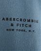 Moscow USA предлагает вам купить мужскую толстовку свитшот Abercrombie Fitch Oversized синего цвета черная 3D надпись. Модель 06386. Доставка по России, Москве и области, самовывоз.