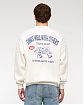 Мужской свитшот Abercrombie & Fitch кремового цвета с графическим принтом, свободная посадка и круглый вырез. Оригинал. Бесплатная доставка и примерка по России.