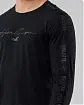 Moscow USA предлагает вам купить футболку с длинным рукавом Hollister черного цвета с нашитыми надписями и лого. Модель 05892. Доставка по России, Москве и области, самовывоз