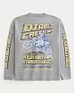 Moscow USA предлагает вам купить лонгслив футболку с длинным рукавом Hollister  Diablo Creek MX Racing серого цвета с логотипом на груди и спине. Модель 07886. Бесплатная доставка по России, Москве и области, самовывоз