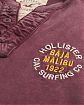 Мужской лонгслив хенли Hollister бордового цвета с вышивкой логотипа на груди. Оригинальная модель 08200, бесплатная доставка и примерка по России.