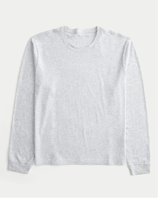 Мужская футболка Hollister с длинным рукавом из хлопка. Оригинальная модель 08153, бесплатная доставка и примерка по России.