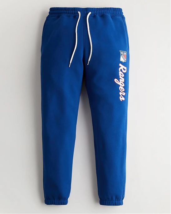 Moscow USA предлагает Вам купить спортивные штаны Hollister joggers синего цвета с фирменной надписью. Модель 06716. Доставка по России, Москве и области, самовывоз.