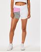 Женские спортивные шорты Hollister серо-бело-розового цвета. Модель 07792. Подробное описание и цена товара. Бесплатная доставка по России, Москве и Области от Moscow USA