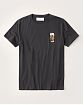 Moscow USA предлагает вам купить футболку Футболка Abercrombie Fitch черного цвета с переливающимися паетками в виде стакана пива. Модель 05597. Доставка по России, Москве и области, самовывоз