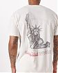 Moscow USA предлагает вам купить футболку Abercrombie Fitch бежевого цвета с изображением статуи Свободы. Модель 06382. Доставка по России, Москве и области, самовывоз