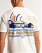 Moscow USA предлагает вам купить винтажную футболку Abercrombie & Fitch Williams Racing белого цвета с нагрудным карманом и графикой. Модель 07655. Бесплатная доставка по России, Москве и области, самовывоз