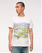 Мужская футболка Abercrombie & Fitch кремового цвета с графическим принтом Phoenix Open. Бесплатная доставка и примерка по России.