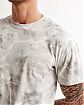 Moscow USA предлагает вам купить футболку Abercrombie & Fitch серого цвета с цветочным принтом и закругленным низом. Модель 07148. Доставка по России, Москве и области, самовывоз