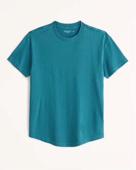 Moscow USA предлагает вам купить винтажную футболку Abercrombie Fitch бирюзового цвета. Модель 06850. Доставка по России, Москве и области, самовывоз