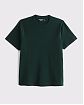 Мужская футболка Abercrombie & Fitch из плотного хлопка с круглым вырезом и прямым низом. Оригинальная модель 08195, бесплатная доставка и примерка по России.
