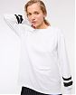 Женский лонгслив YPB Active Cotton-Blend белого цвета с длинным рукавом. Модель 07773. Бесплатная доставка по России, Москве и Области от Moscow USA