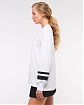Женский лонгслив YPB Active Cotton-Blend белого цвета с длинным рукавом. Модель 07773. Бесплатная доставка по России, Москве и Области от Moscow USA