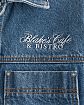 Мужская джинсовая куртка Abercrombie & Fitch из хлопкового денима с вышивкой на груди. Оригинальная модель 08160, бесплатная доставка и примерка по России.