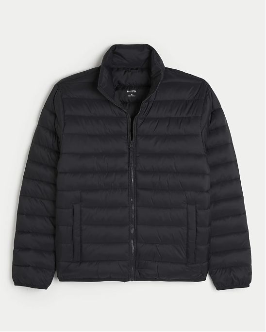 Moscow USA предлагает Вам купить мужскую куртку-пуховик Hollister черного цвета. Модель 07782. Доставка по России, Москве и области, самовывоз.