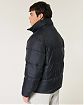 Moscow USA предлагает Вам купить мужскую теплую куртку-пуховик Hollister черного цвета. Модель 07783. Доставка по России, Москве и области, самовывоз.
