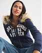 Женская толстовка Abercrombie & Fitch с меховой отделкой — миниатюра 3