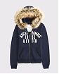 Женская толстовка Abercrombie & Fitch с меховой отделкой — миниатюра 1