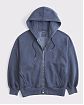 Женская толстовка с капюшоном с капюшоном Abercrombie & Fitch Oversized винтажного синего цвета. Модель 07911. Подробное описание и цена товара. Бесплатная доставка по России, Москве и Области.