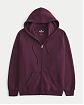 Женская толстовка на молнии с капюшоном Hollister Oversized Feel Good Oversizedбордового цвета. Модель 07026 Подробное описание и цена товара. Доставка по России, Москве и Области от Moscow USA