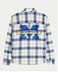 Мужская фланелевая рубашка Hollister университета Мичиган — миниатюра 1