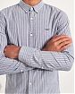 Moscow USA предлагает вам купить классическую рубашку Hollister синего цвета в белую вертикальную полоску. Модель 04434. Доставка по России, Москве и области, самовывоз