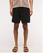 Мужские шорты Abercrombie & Fitch чёрного цвета из хлопка с фактурной поверхностью, свободная посадка и пояс на шнурках. Длина 20см Оригинал. Бесплатная доставка и примерка по России.