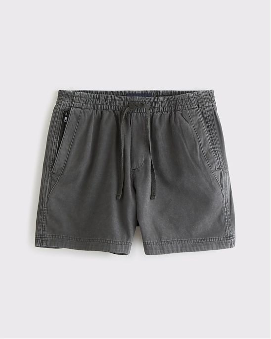 Мужские шорты Abercrombie & Fitch из хлопка тёмно‑серого оттенка с боковыми карманами и карманом на молнии. Оригинал. Бесплатная доставка и примерка по России.
