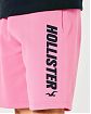 Moscow USA предлагает вам купить спортивные шорты Hollister розового цвета с черным логотипом. Модель 06953. Доставка по России, Москве и области, самовывоз.